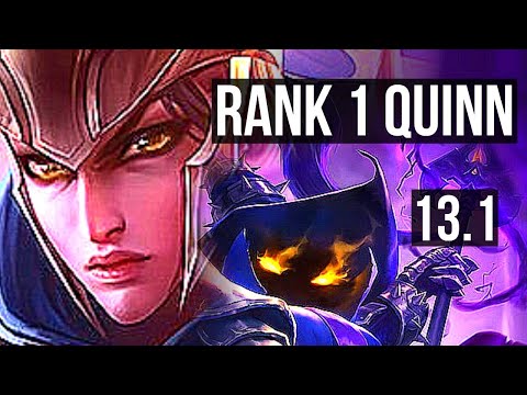 QUINN vs VEIGAR (MID) | Rank 1 Quinn, 7/0/5, 600+ games, Godlike | KR Master | 13.1
