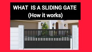 What is a Sliding gate/Gate Automation/FAAC