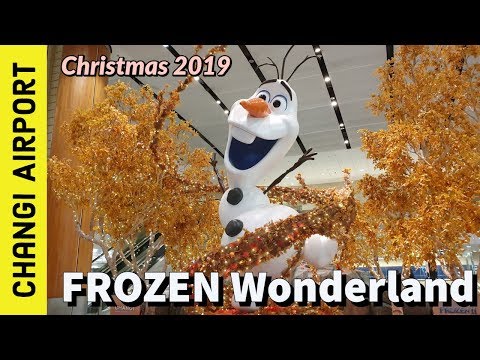 Anna, Elsa and  Frozen meet and greet at Changi Airport : Singapore