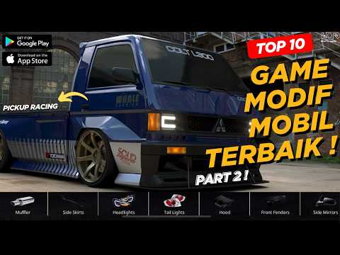 Top 10! Best Car Modification Games for Mobile! Part 2 | Online/Offline!
