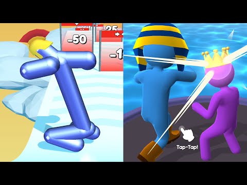 Tall Man Run Gameplay vs Giant Rush Gameplay - PikaName