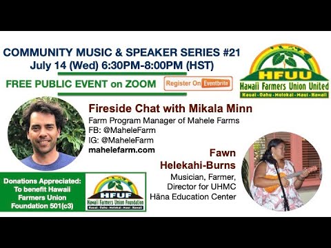 Music & Speaker #21: Mikala Minn with Music by Fawn Helekahi-Burns