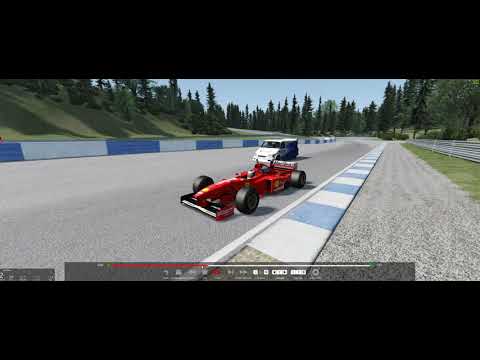 Supervan 3 vs Ferrari F310B 1997. Ahvenisto race circuit