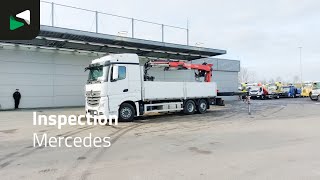 平板卡车 Mercedes-Benz Actros 2745 Actros 6X2 Fassi F195AS.22 Kran Crane Lift+steering | 图像 4 - Autoline