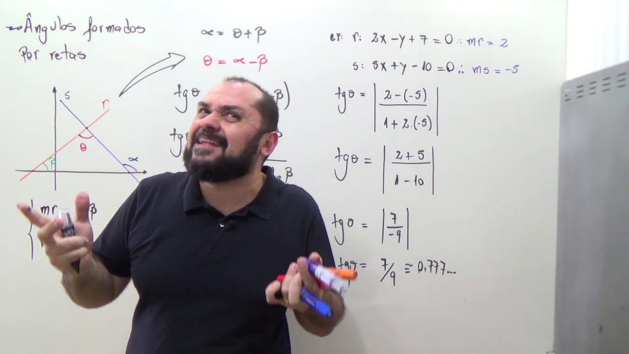 Geometria Analítica - Ângulo Entre Retas - Aula 15