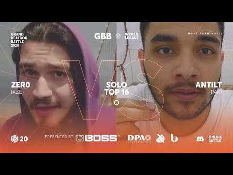 ZER0 vs ANTILT I Grand Beatbox Battle Online 2020 I Solo TOP 16