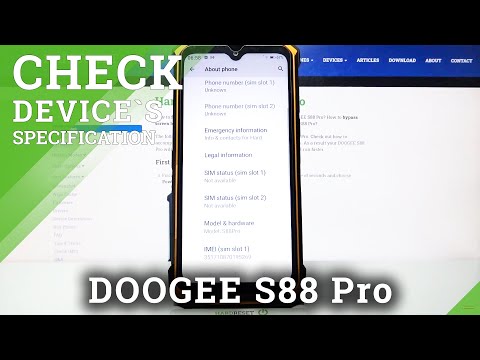 DOOGEE S88 Pro and About Phone Section – Read All Device Specifications
