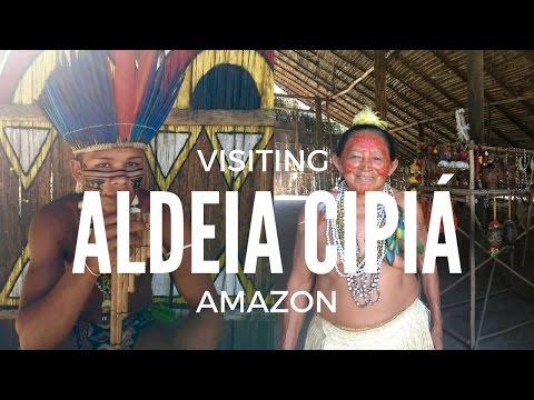Visiting an indigenous tribe, Amazon