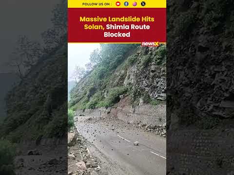 Massive Landslide Hits Solan, Chandigarh-Shimla Route Blocked, Tourists Stranded in Jam