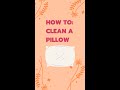 How To Remove Yellow Stains From a Pillow