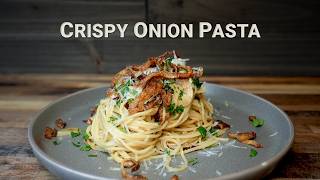 Making Andrew Zimmern's Delicious Crispy Onion Pasta