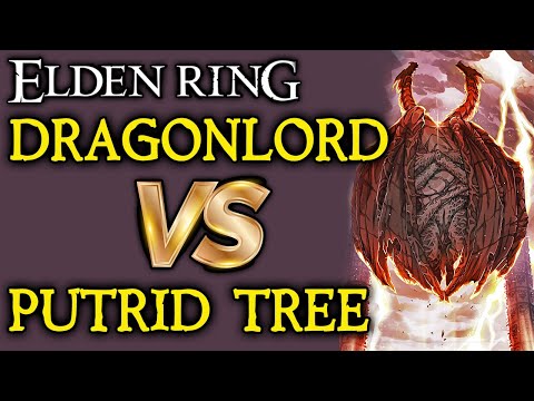 ELDEN RING BOSS VS. BOSS: Dragonlord Placidusax VS. Putrid Tree Spirit!