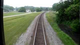 preview picture of video 'Amtrak Empire Builder - Tunnel City, Wi'