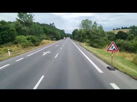 Driving in Slovakia, route 66 Krupina - Dobrá Niva