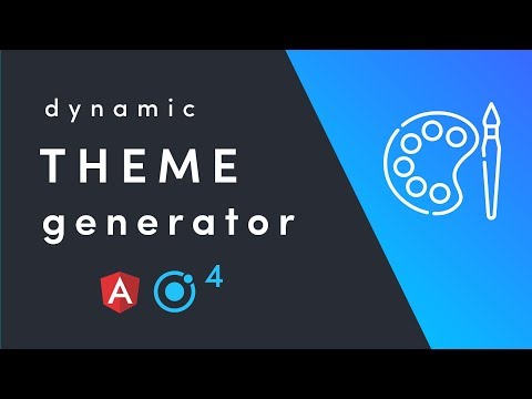 Ionic 4 Theme Builder with CSS Variables