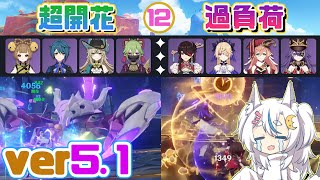 【原神】岩バリアだらけでHP1.5倍のナタ螺旋１２層を星４キャラ攻略【ver5.1】