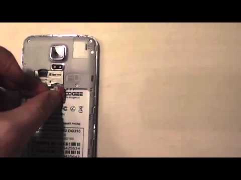 how to correctly insert a sim card into Doogee