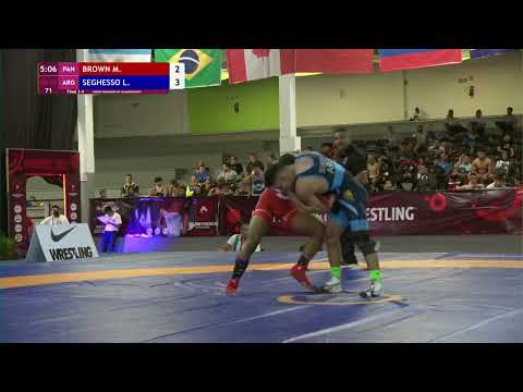BRONZE GR - 72 kg: M. BROWN (PAN) v. L. SEGHESSO (ARG)