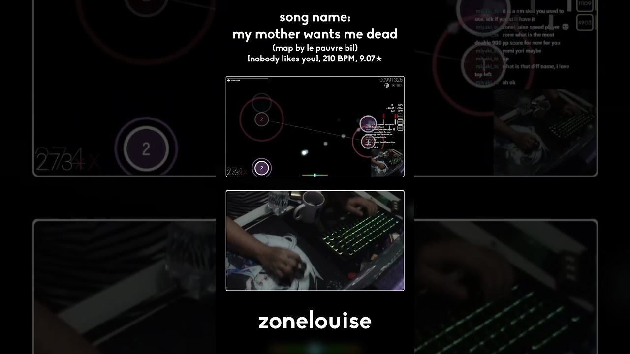 9* fullscreen jumps on mouse #osu #osugame #rhythmgame #zonelouise #aim