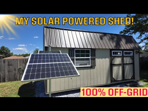Off-Grid Solar Shed: My Detailed Build!