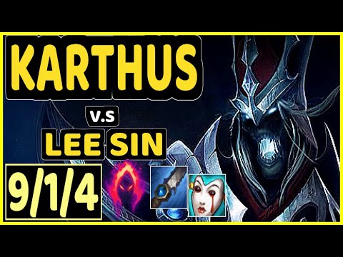 MAGIFELIX (KARTHUS) vs LEE SIN - 9/1/4 KDA JUNGLE CHALLENGER GAMEPLAY - EUW