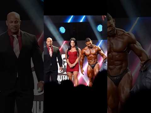 ARNOLD AWARDS CLASSIC PHYSIQUE CHAMPION! #shorts #gym #bodybuilding