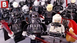 YouTube thumbnail: Every LEGO Darth Vader Minifigure EVER MADE! 2019 Update