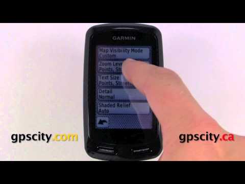 Garmin Edge 800 GPS Bike Computer - Map Setup Screens