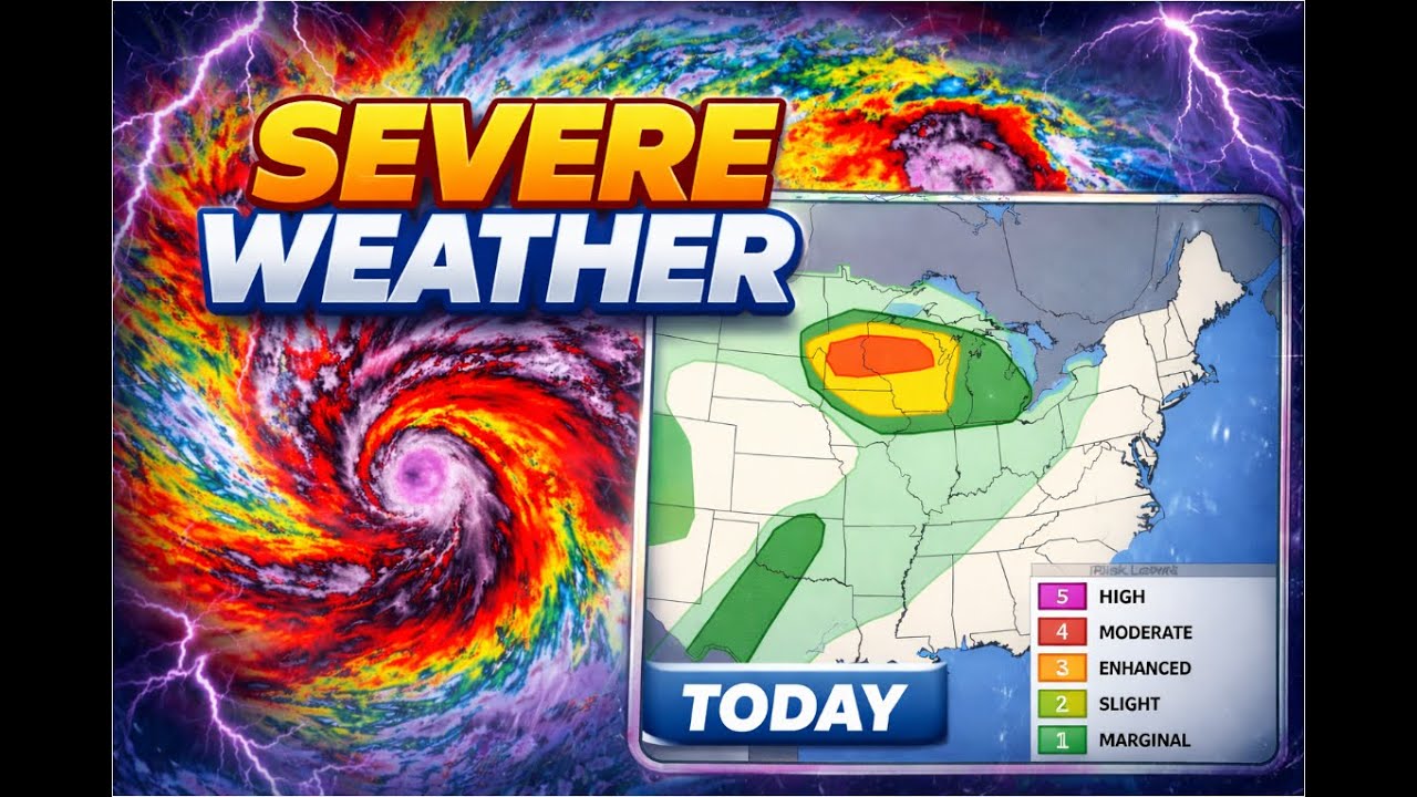 🚨LIVE: Tornado Outbreak Today + Dangerous Typhoon Incoming