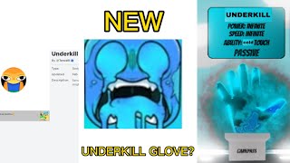 New UNDERKILL glove + UNDERKILL badge leak | slap battles