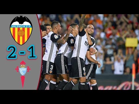 Valencia vs Celta Vigo 2-1 - All Goals & Highlights 09/12/2017 HD