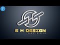 S H Logo Design How Make Logo On Pixellab Android