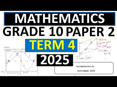 MATHEMATICS GRADE 10 PAPER 2 TERM 4 EXAMS MEMO/PREP THUNDEREDUC GRADE 10 MATHEMATICS P.2 MEMO/PREP