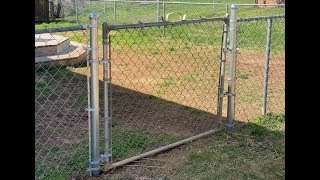 adding a gate to a chain link fence ( how I did it)