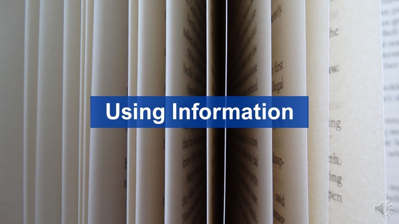 Using Information at Lynn Library