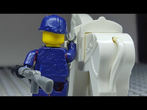 Lego WW1 battle of Verdun - German attack, 1st part. Stop motion.