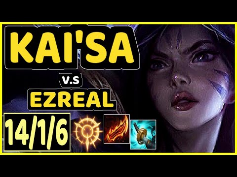 HANS SAMA (KAI'SA) vs EZREAL - 14/1/6 KDA BOTTOM ADC CHALLENGER GAMEPLAY - EUW