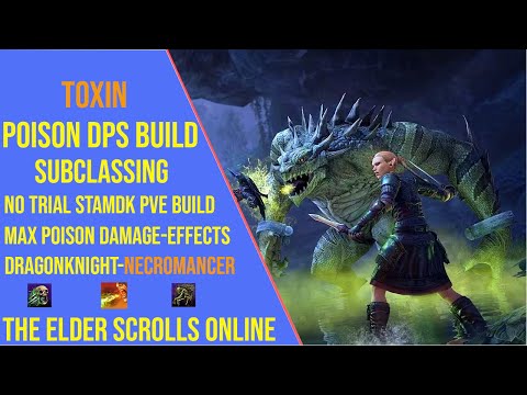 Powerful Poison DPS Build for ESO Update 46 - Stamina Dragonknight Subclassing Build