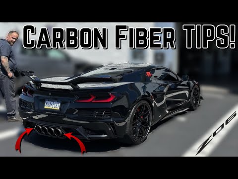 CARBON FIBER exhaust tips for your C8 Corvette Z06!