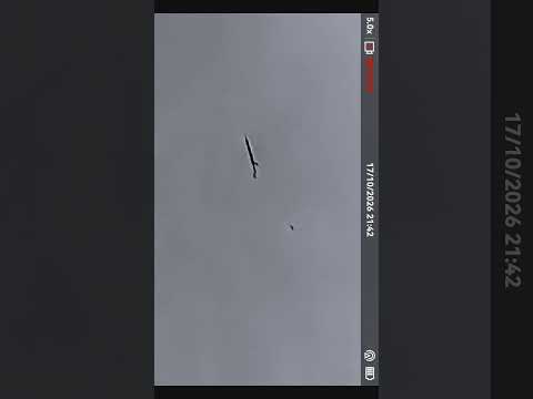 Strange UAP in the sky at night filmed with thermal camera. “tilt screen horizontal”