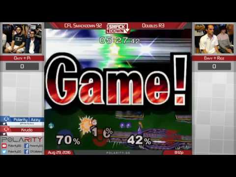 CFL Smackdown 92 Melee - Oaty + Pi vs Envy + Ridz - Doubles Bracket