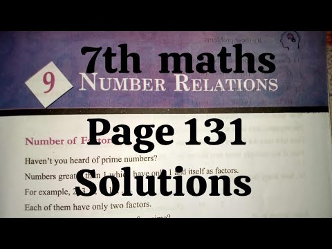 #7th maths/Number Relations/ page 131 solution