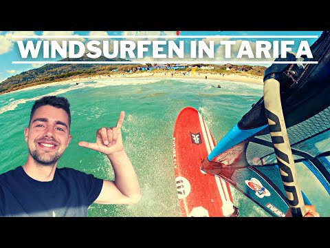 WINDSURFEN in TARIFA - Gefährliche KITER & endlich ACTION!💦