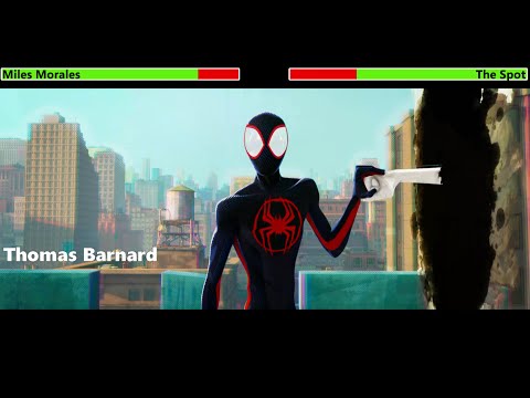 Miles Morales vs. The Spot (First Fight) with healthbars