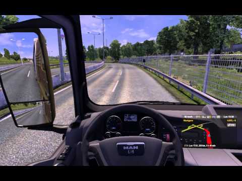 euro truck simulator 2 Budapest-Kosice with MAN truck part 1/6