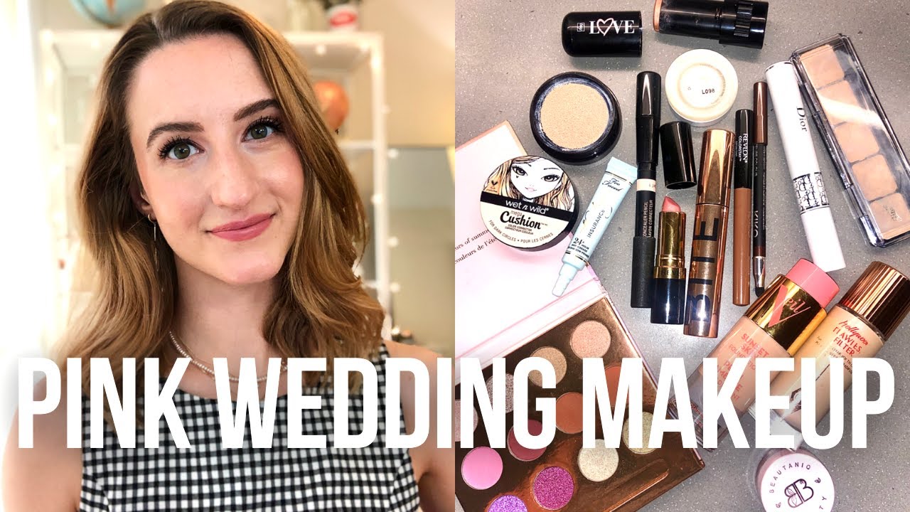 PINK THEMED WEDDING MAKEUP | AVON FMG COLLECTION & VEIL COSMETICS FOUNDATION REVIEW