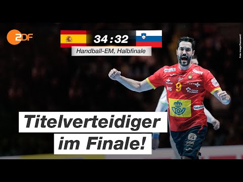 Halbfinale: Spanien - Slowenien 34:32 - Highlights | Handball-EM 2020 - ZDF