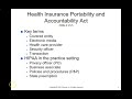 PRIVACY, SECURITY AND HIPAA