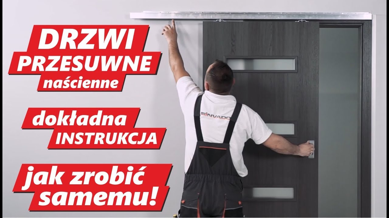 Drzwi PRZESUWNE Naścienne dokładny Poradnik JAK zamontować drzwi przesuwne Łatwy montaż drzwi