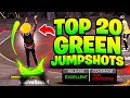 NEW TOP 20 for CASUALS BIGGEST GREEN WINDOW JUMPSHOTS NBA 2K24 BOTH GEN! BEST JUMPSHOT NBA2K24
